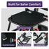 Electric Stair Climbing Wheelchair, 169kg Load Capacity, 46 Steps/min, Aluminium Alloy, Foldable