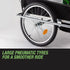 Kids Bike Trailer Bicycle Pram Stroller Children Jogger Green