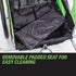 Kids Bike Trailer Bicycle Pram Stroller Children Jogger Green