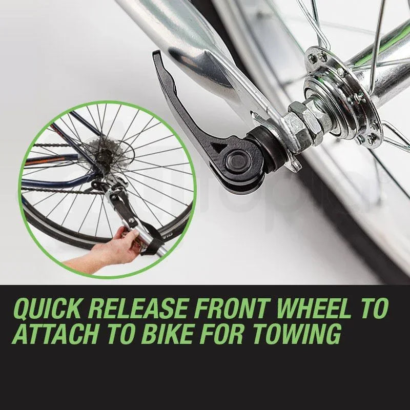 Kids Bike Trailer Bicycle Pram Stroller Children Jogger Green