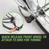 Kids Bike Trailer Bicycle Pram Stroller Children Jogger Green