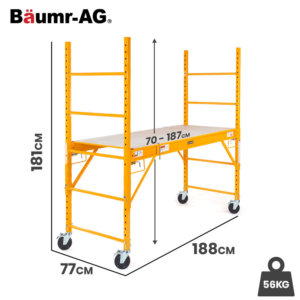 450kg Mobile Scaffold High Work Platform Scaffolding Portable
