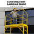 Safety Guard Rail for Adjustable Mobile Scaffold