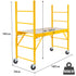 Adjustable Mobile Scaffolding, 450kg Capacity, with Trapdoor Hatch