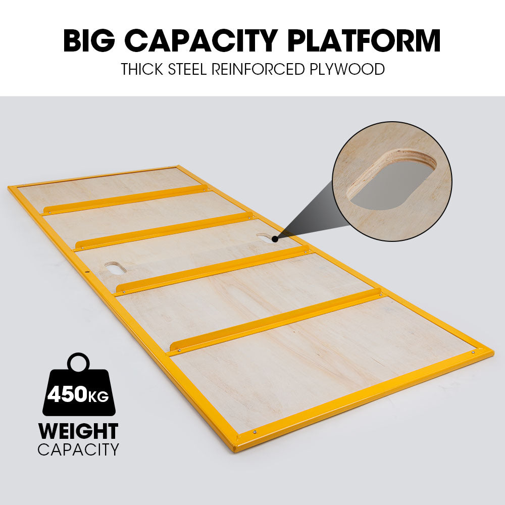 Adjustable Mobile Scaffolding, 450kg Capacity, with Trapdoor Hatch