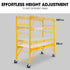 Adjustable Mobile Scaffolding, 450kg Capacity, with Trapdoor Hatch