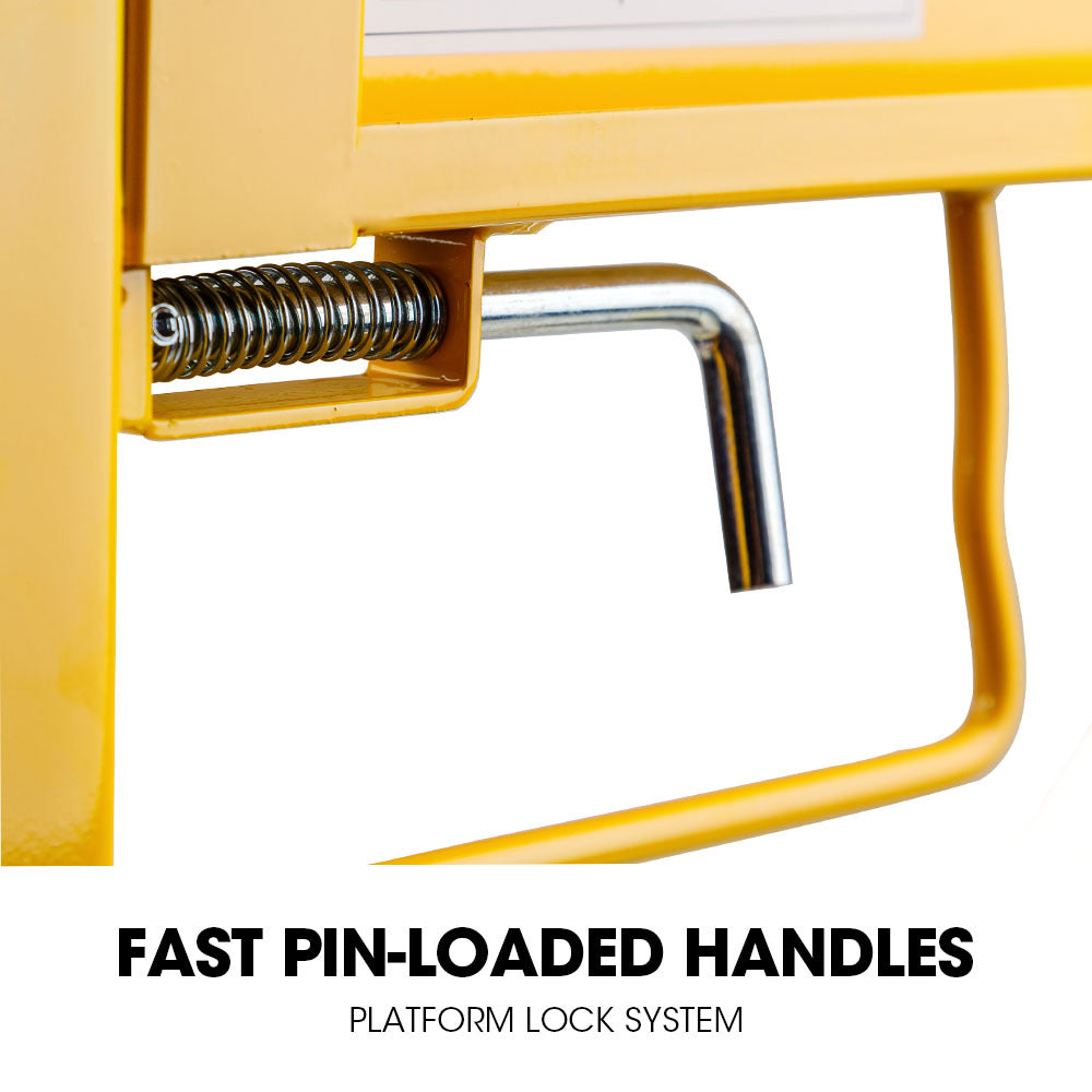 Adjustable Mobile Scaffolding, 450kg Capacity, with Trapdoor Hatch