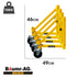 Outrigger Wheel Set for Adjustable Mobile Scaffolding, 4pc