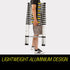 Bullet 3.8m Multipurpose Telescopic Folding Ladder Aluminium Alloy Extension