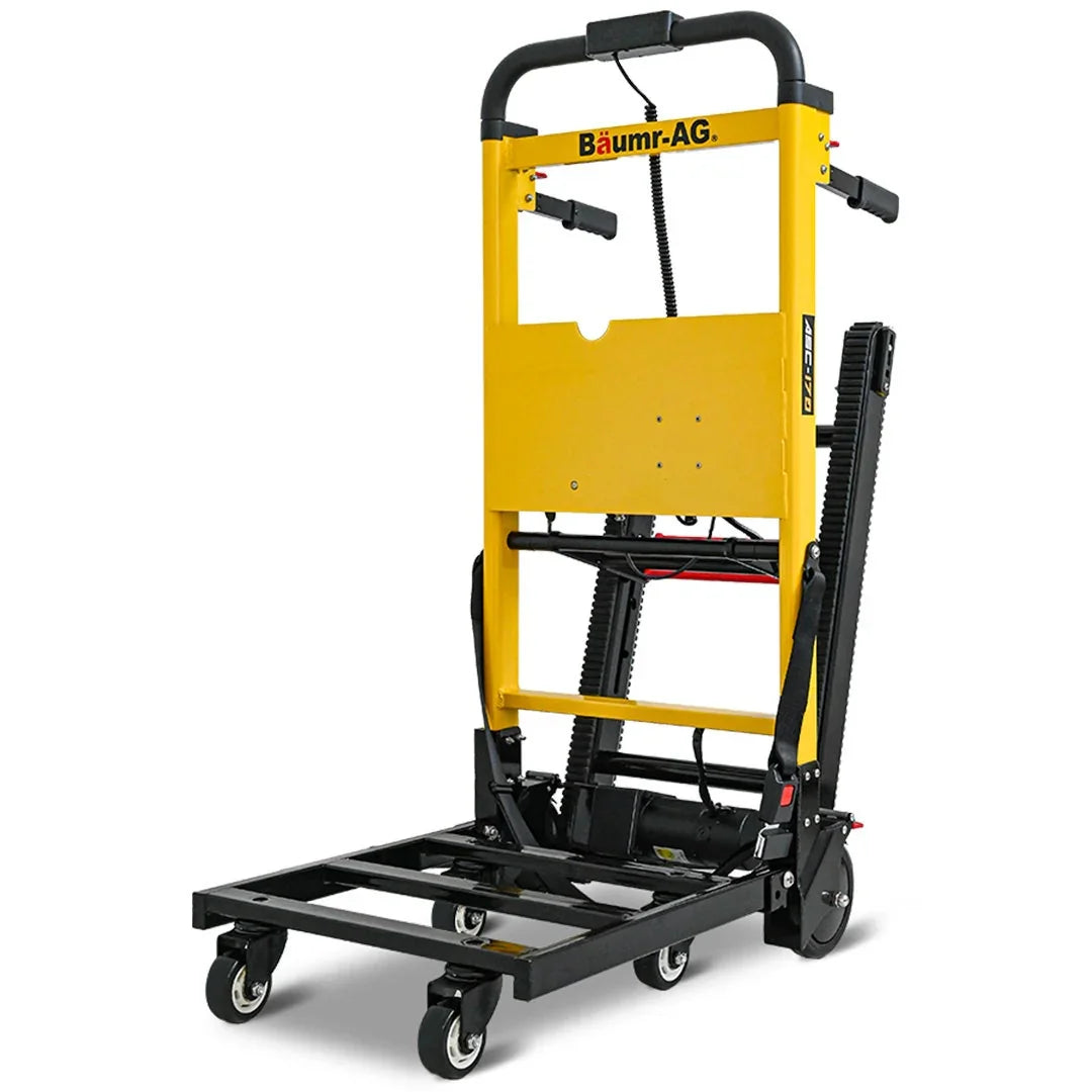 Electric Stair Climbing Hand Truck 159kg Load, Foldable Motorised Dolly Cart for Moving Furniture Appliances Equipment