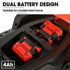 BAUMR-AG 540CX 40V SYNC 18" Cordless Lawn Mower Kit, VertiStore, Fast Charger, 2 x 4Ah Batteries, 6 Heights, Brushless, 430mm Cut Width