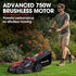 BAUMR-AG 540CX 40V SYNC 18" Cordless Lawn Mower Kit, VertiStore, Fast Charger, 2 x 4Ah Batteries, 6 Heights, Brushless, 430mm Cut Width