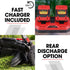 BAUMR-AG 620CXS 40V SYNC 21" Self-Propelled Cordless Lawn Mower Kit, VertiStore, Fast Charger, 2 x 4Ah Batteries, 8 Heights, Brushless, 510mm Cut Width