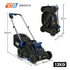 350CX 20V 13" Cordless Lawn Mower Kit, Fast Charger, 4Ah Battery, 5 Height, Brushless Electric, 330mm Cutting Path