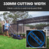 350CX 20V 13" Cordless Lawn Mower Kit, Fast Charger, 4Ah Battery, 5 Height, Brushless Electric, 330mm Cutting Path