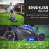 350CX 20V 13" Cordless Lawn Mower Kit, Fast Charger, 4Ah Battery, 5 Height, Brushless Electric, 330mm Cutting Path