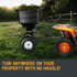 Tow Behind Broadcast Spreader 90kg 105L Seed Fertiliser Tow Rotary