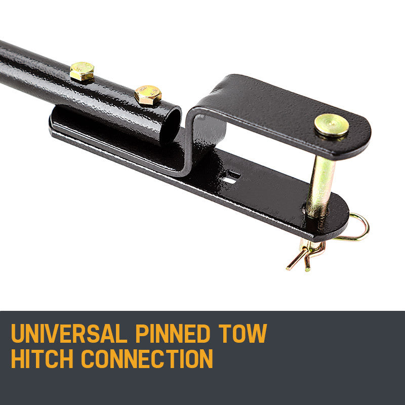 Tow Behind Broadcast Spreader 90kg 105L Seed Fertiliser Tow Rotary