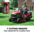 38" Ride On Mower Tractor, Electric Start, 14hp 452cc, Hydrostatic, 100kg Towing, 7 Cut Heights