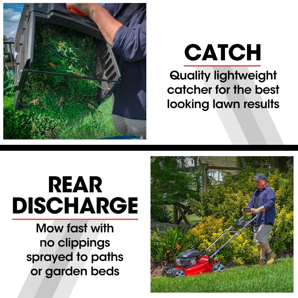Baumr-AG 248cc Lawn Mower 4-Stroke 21 Inch Petrol Lawnmower 4-in-1 Self-Propelled Electric Start