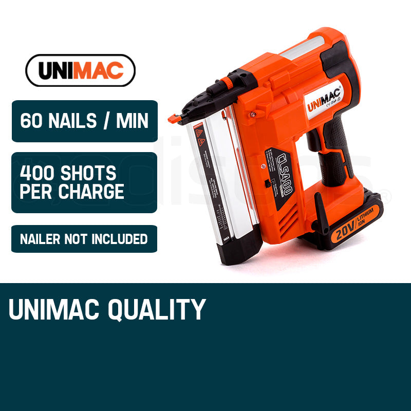 Nailer 20V Battery Lithium Ion Rechargeable Cordless Nail Gun