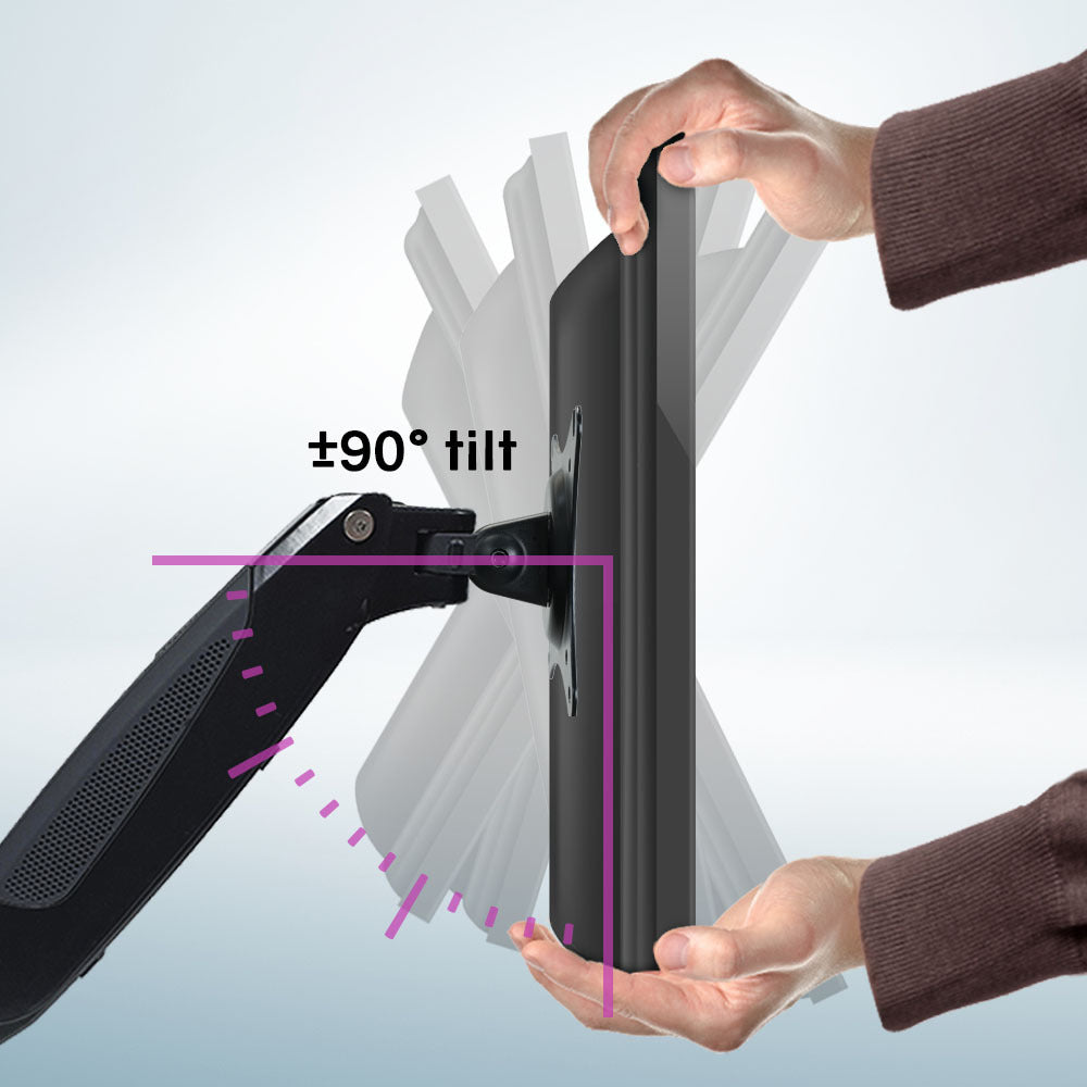 Triple Computer Monitor Mount Stand for Desk with 3 Adjustable Arm Holder for 15 to 32 inch Displays