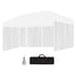 RED TRACK Accessory Pack for 6x3m White Gazebo, includes Walls, Wheeled Carry Bag, Rechargeable USB Lamp