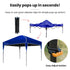 3.6x2.2m Ultra Compact Folding Gazebo, Carry bag, Portable Outdoor Popup Marquee for Camping Beach, Navy Blue