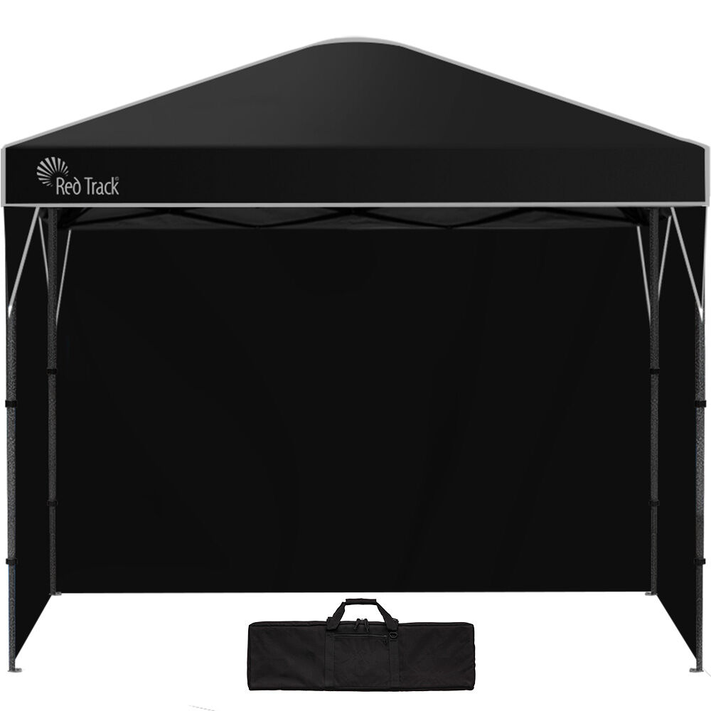 3.6x2.2m Ultra Compact Folding Gazebo, Walls, Carry bag, Portable Outdoor Popup Marquee for Camping Beach, Black