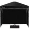 3.6x2.2m Ultra Compact Folding Gazebo, Walls, Carry bag, Portable Outdoor Popup Marquee for Camping Beach, Black