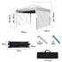 RED TRACK 3.6x2.2m Ultra Compact Folding Gazebo, Walls, Carry bag, Portable Outdoor Popup Marquee for Camping Beach, White