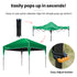 RED TRACK 3x3m Ultra Compact Folding Gazebo, Carry bag, Portable Outdoor Popup Marquee for Camping Beach, Green