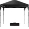 3x3m Ultra Compact Folding Gazebo, Carry bag, Portable Outdoor Popup Marquee for Camping Beach, Black