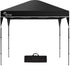 3x3m Ultra Compact Folding Gazebo, Carry bag, Portable Outdoor Popup Marquee for Camping Beach, Black