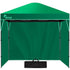 RED TRACK 3x3m Ultra Compact Folding Gazebo, Walls, Carry bag, Portable Outdoor Popup Marquee for Camping Beach, Green