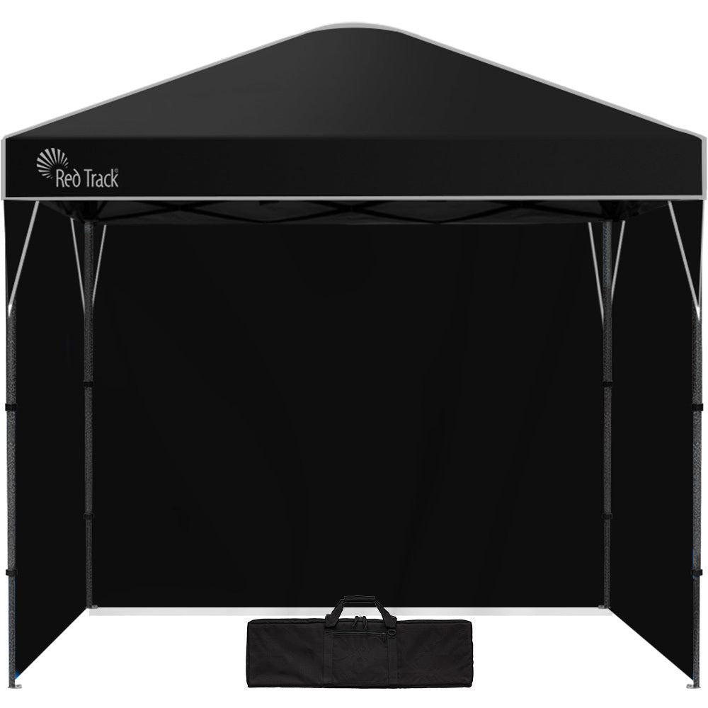 3x3m Ultra Compact Folding Gazebo, Walls, Carry bag, Portable Outdoor Popup Marquee for Camping Beach, Black