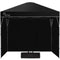 3x3m Ultra Compact Folding Gazebo, Walls, Carry bag, Portable Outdoor Popup Marquee for Camping Beach, Black