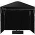 3x3m Ultra Compact Folding Gazebo, Walls, Carry bag, Portable Outdoor Popup Marquee for Camping Beach, Black
