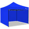3x3m Premium Pop Up Gazebo Marquee, Patented Steel Cable Canopy Support System, Wheeled Carry Bag, Side Walls, UV Block, Reinforced Frame, Blue