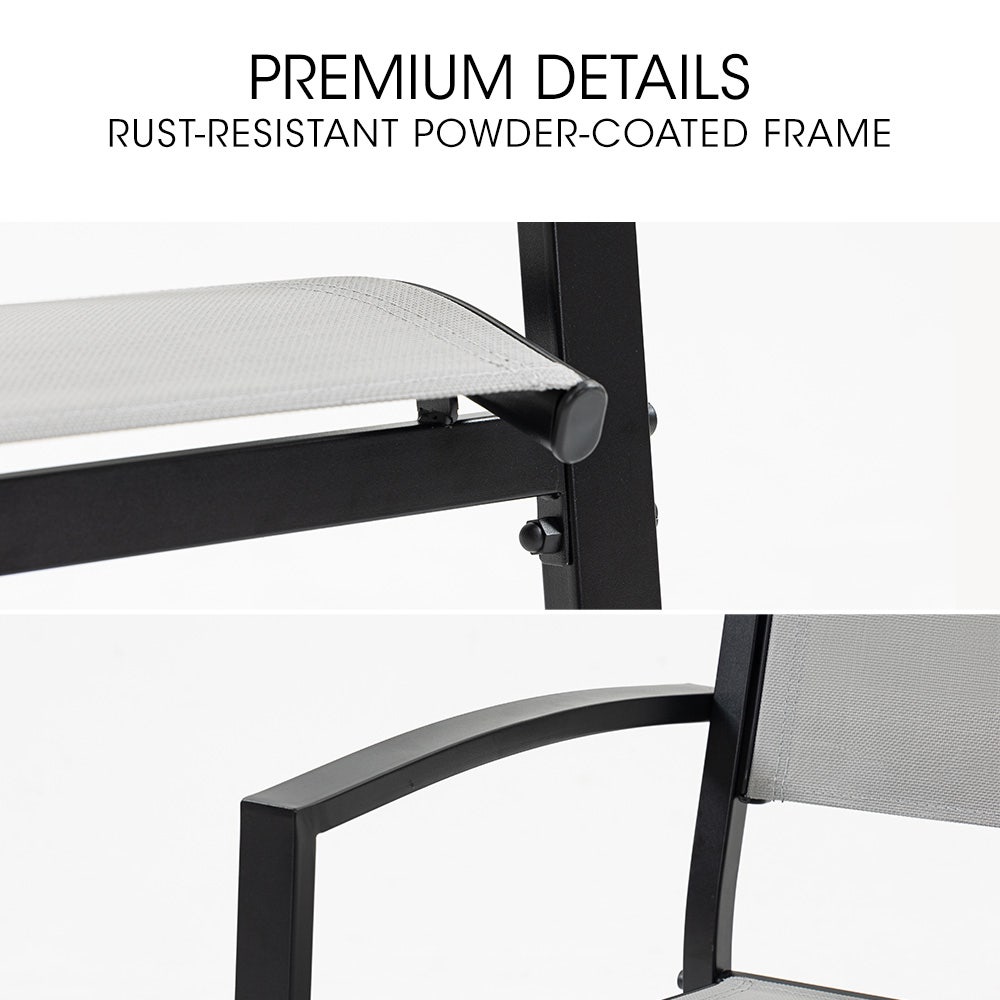 7pc Outdoor Dining Furniture Set, Table and Chairs Setting for Outside