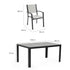 7pc Outdoor Dining Furniture Set, Table and Chairs Setting for Outside