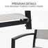 Fortia 5pc Outdoor Dining Furniture Set, 90 x 90cm Table and Chairs Setting for Outside