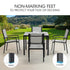Fortia 5pc Outdoor Dining Furniture Set, 90 x 90cm Table and Chairs Setting for Outside