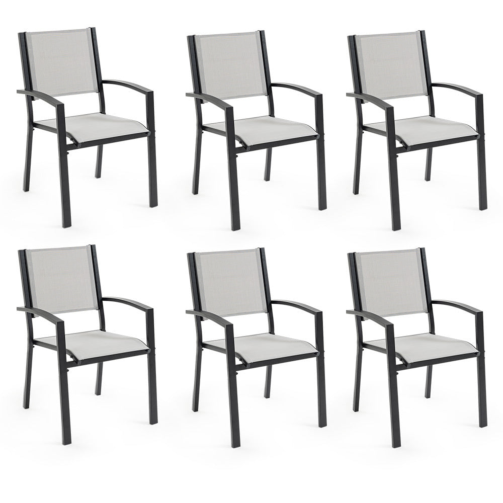 6pc Outdoor Dining Chair Set, for Outside