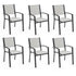 6pc Outdoor Dining Chair Set, for Outside