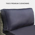 4 Seater Modular Outdoor Lounge Sofa Setting, Grey