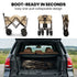 106L Electric Folding Pull Cart, Powerful Easy Hill Climbing, All-terrain Wheels, Wagon for Beach Camping Shopping, Cream
