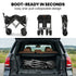 106L Electric Folding Pull Cart, Powerful Easy Hill Climbing, All-terrain Wheels, Wagon for Beach Camping Shopping, Black