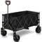 180L XL Electric Folding Pull Cart, Powerful Easy Hill Climbing, All-terrain Wheels, Wagon for Beach Camping Shopping, Black