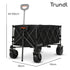 180L XL Electric Folding Pull Cart, Powerful Easy Hill Climbing, All-terrain Wheels, Wagon for Beach Camping Shopping, Black
